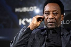 Pelé, durante un acto promocional del Paris Saint-Germain el pasado en abril de 2019.