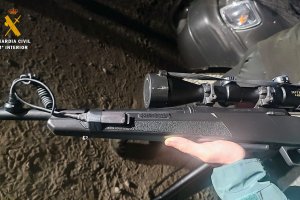 Una de las armas encontradas.