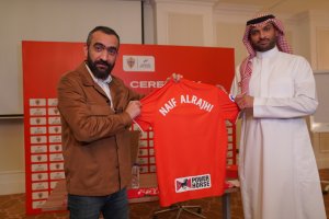 Sellado el acuerdo con @NaifAlrajhiInv nuevo como patrocinador del Almería.