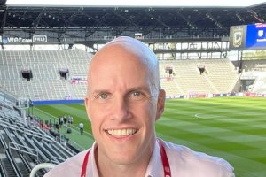 Wahl, en la previa de un partido en el que trabajaba.