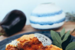 Canelones de berenjena.