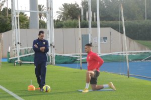 Cid Andrade y Kaiky en el campo Anexo.