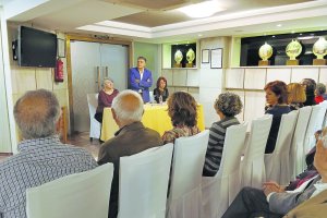 Acto de Miguel Cazorla hace unas semanas.