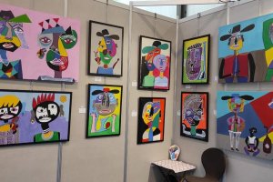 Diferentes obras de arte se expusieron este fin de semana en Berja.