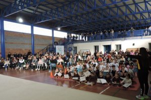 Los protagonistas de una jornada deportiva muy especial.