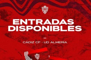 El Almería pone a la venta las entradas para el partido ante el Cádiz.