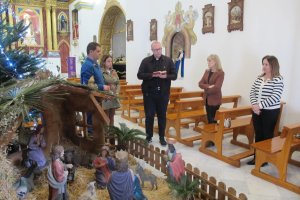 Belén solidario de la Hermandad de la Virgen de las Angustias, ubicado en la Ermita de Vera