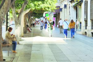 Paseo de Almería en plena pandemia.