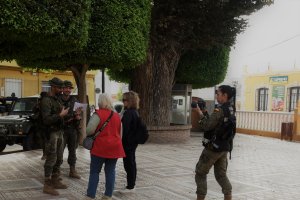 Personal del Regimiento de Operaciones de Información en Almería