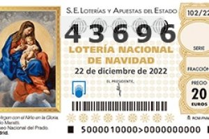 43.696, quinto premio del Sorteo de Navidad.