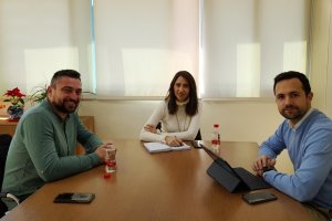 Reunión del alcalde y la delegada de Fomento, Carmen Belén López.