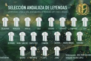 Ya hay convocatoria en la Selección Andaluza de Leyendas.