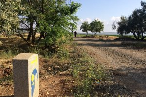 Señal del Camino Mozárabe de Santiago en la provincia de Almería.