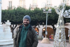 Brett Ellims, en Almería la pasada semana.