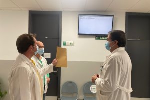 Imagen del nuevo sistema TurnoSAS en el Hospital de la Inmaculada..