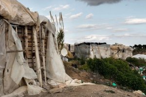 Un asentamiento chabolista en Níjar.