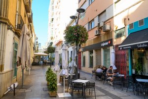 Imagen de archivo de una terraza de un bar.