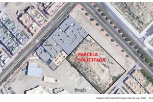 Parcela cedida a la asociación.