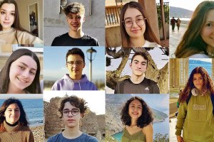 Los once alumnos almerienses ganadores de la beca de la Fundación Amancio Ortega.