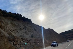 Carretera ya abierta en Pulpí.