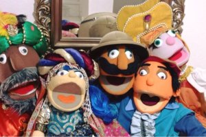 Los simpáticos títeres de Escenalia para público de todas las edades.