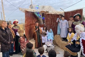 El Belén viviente organizado por los vecinos de La Vega de la Asociación Bomar.