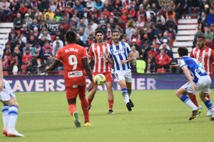 Melero en el Almería-Real Sociedad.