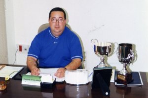 José Juan Rubí en uno de sus despachos en su dilatada carrera.