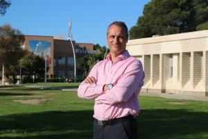 Francisco Manzano Agugliaro, la pasada semana en  la Universidad de  Almería.