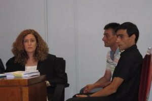 El asesino de Rosa Galera durante un instante del juicio.