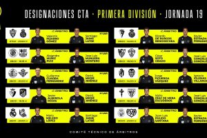 Los árbitros de la última jornada de la primera vuelta.