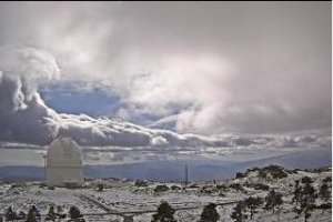 Captura de una de las cámaras de Calar Alto. Imagen de este jueves.