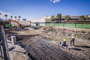 Obras en la residencia de mayores.