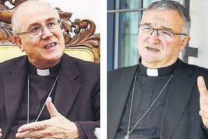 Adolfo González Montes y Antonio Gómez Cantero, los dos obispos.