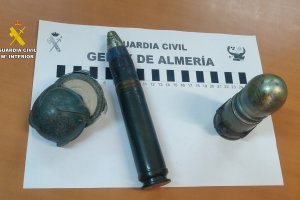 Imagen facilitada por Guardia Civil sobre la actuación en Fondón.
