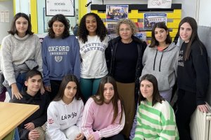 Grupo de alumnas pulpileñas que pertenecen al grupo de Erasmus+.