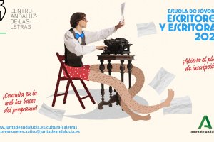 Cartel de la convocatoria del Centro Andaluz de las Letras a la Escuela de Jóvenes Escritoras y Escritores. 