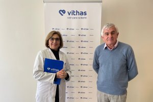 Pilar Espejo y José Manuel Muñoz, director de la Clásica Ciclista de Almería.