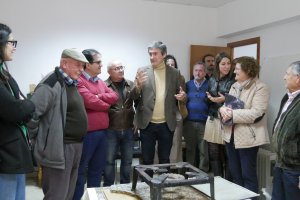 Visita de las autoridades al inicio de las obras de ampliación.