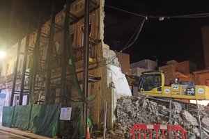 Así se veía la fachada de la antigua bodega La Oficina