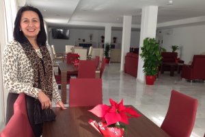 La alcaldesa de Cantoria, Purificación Sánchez.