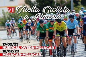 Detalle del cartel de la Vuelta ciclista por Pulpí.