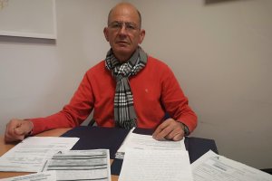 Luis González, en la redacción de La Voz.