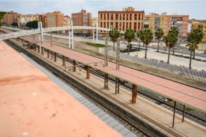 Vías en la capital almeriense.