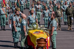 Funeral tras el accidente.