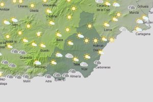 Mapa de la Aemet de la provincia para este martes.