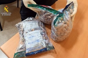 La droga encontrada por la guardia Civil.