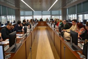 Reunión del rector con los colegios profesionales.