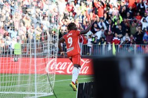 Touré celebra su gol al Atlético de Simeone.