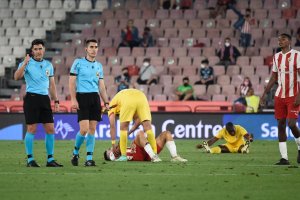 Ortiz Arias fue testigo de la eliminación del Almería.